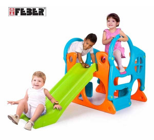 FEBER Duży Ogrodowy Plac Zabaw Activity Center Zjeżdżalnia dla dzieci
