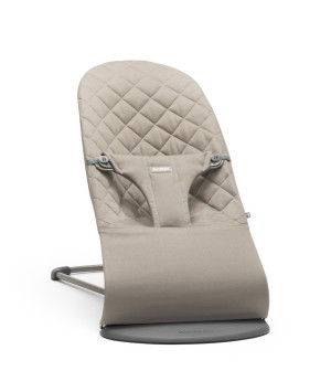 BABYBJORN - leżaczek BLISS - Piaskowy Szary Woven
