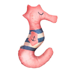 Baby Bites Poduszka rogal do karmienia Sea Horse 100 x 55 cm Pink