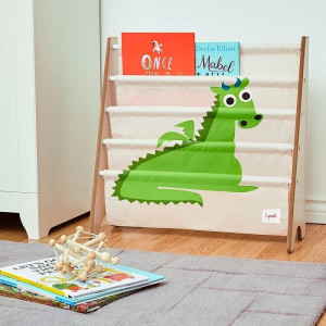 3 Sprouts Stojak na Książki Smok Green