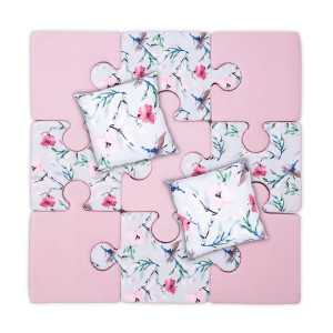 Mata Puzzle Do Zabawy Różowa