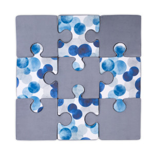 Mata Puzzle Do Zabawy Niebieskie