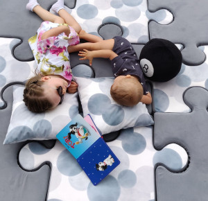 Mata Puzzle Do Zabawy Szare
