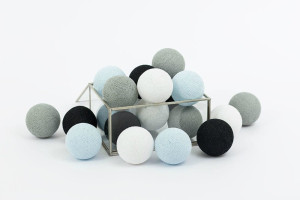 Lampki dla dzieci kule Cotton Balls Blue Dream - różne rozmiary