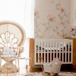 Tapeta do pokoju dziecka Rajski ogród Pastel Beige