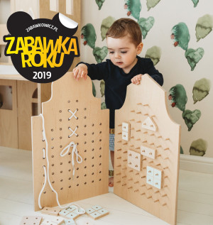 Drewniany parawan edukacyjny dla dzieci