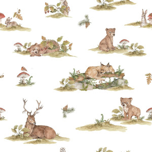 Tapeta do pokoju dzieci - Leśna