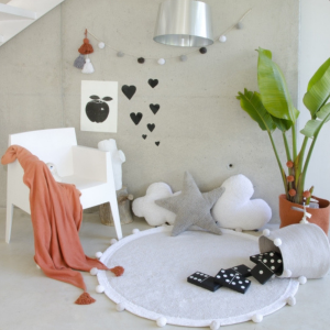 Dywan bawełniany Bubbly Soft Light Grey