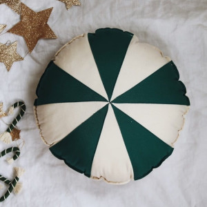 Poduszka patchworkowa "zielony cukierek"