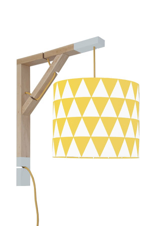 Lampa wisząca na ścianę dla dzieci Simple Trójkąty - kolory