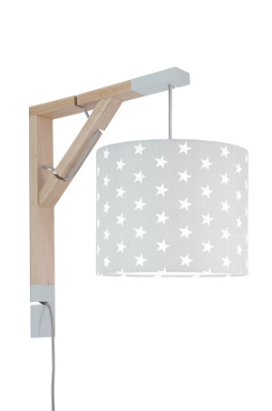 Lampa wisząca na ścianę kinkiet dla dzieci Simple Gwiazdki