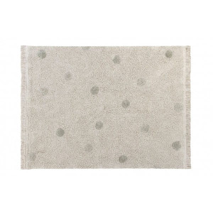 Dywan do prania w pralce Hippy Dots Natural Olive