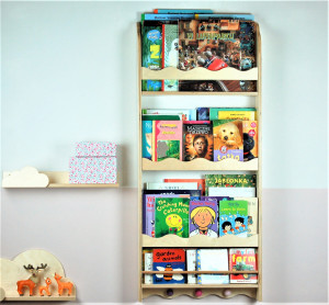 Drewniana Półka Biblioteczka Wisząca Dla Dzieci