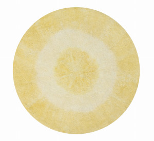 Dywan bawełniany Tie-Dye Vintage Yellow