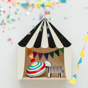 Półka Cyrk Biało Czarna