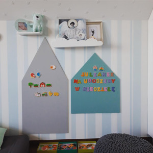 Tablica magnetyczno - kredowa Domek