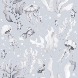 Tapeta do pokoju dziecka Magia Oceanu Creamy Blue BIG