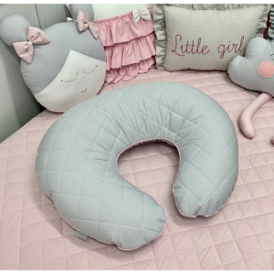 Pikowana poduszka rogal do karmienia - kolory