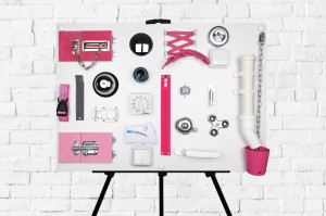 Tablica manipulacyjna Różowa - kreatywna zabawka dla dzieci