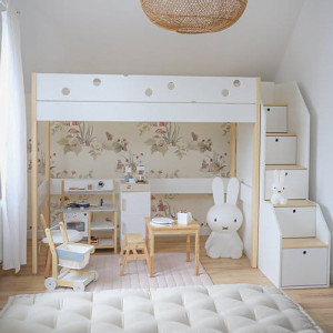 Tapeta Malumi VINTAGE MOUSE- 'Leśne Myszki' do pokoju dziecka