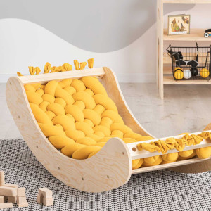 Fotelik bujany kołyska Musztarda