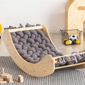 Fotelik bujany kołyska Szary