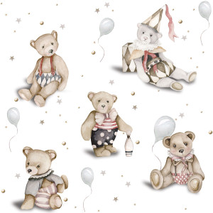 Tapeta do pokoju dziecka Teddy Bears