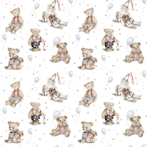 Tapeta do pokoju dziecka Teddy Bears small