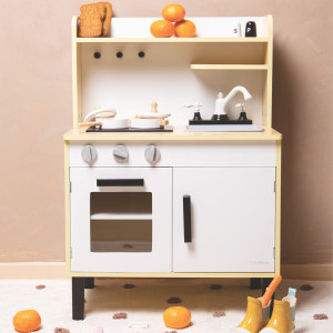 Kuchnia drewniana z akcesoriami - zabawka drewniana dla dzieci