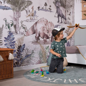 Tapeta Malumi Dino World do dziecięcego pokoju