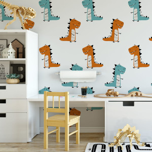 Tapeta do pokoju dziecka Dinozaury 11