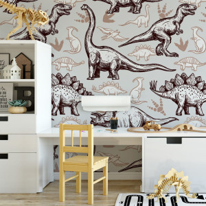 Tapeta do pokoju dziecka Dinozaury 12