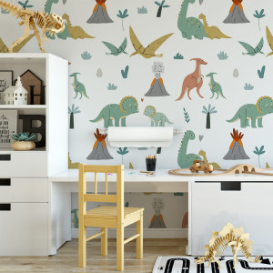 Tapeta do pokoju dziecka Dinozaury 7