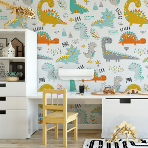 Tapeta do pokoju dziecka Dinozaury 8