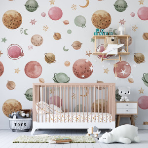 Tapeta do pokoju dziecka Planety