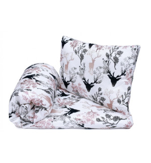 Komplet pościeli bambusowej z wypełnieniem 80x100 Jelonki jasny