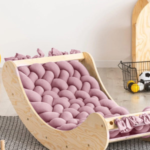 Fotelik bujany kołyska dziecięca Pudrowy Róż