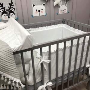 Pikowane prześcieradło na przewijak Białe