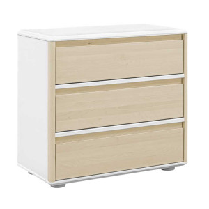 Drewniana komoda dla dzieci z szufladami 3S Brzoza Funflex