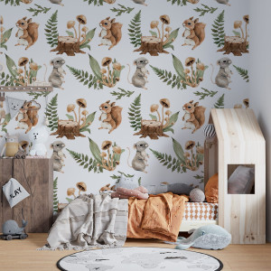 Tapeta do pokoju dziecka Leśne Spotkania 2