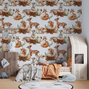 Tapeta do pokoju dziecka Leśne Spotkania 3