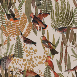 Tapeta do pokoju dziecka Birds Bush