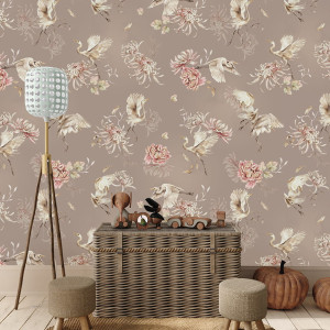 Tapeta Malumi Pieśń Wiatru Beige do pokoju dziecka