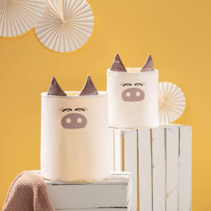 Kosz na zabawki Happy Band - Piggy 30x40cm