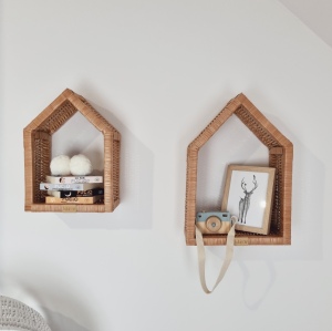 Komplet wiklinowych domków wiszących Naturalne