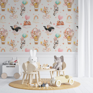 Tapeta do pokoju dziecka Magiczny Świat - Pink