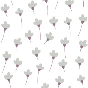 Tapeta do pokoju dziecka SIMPLE Daisies White