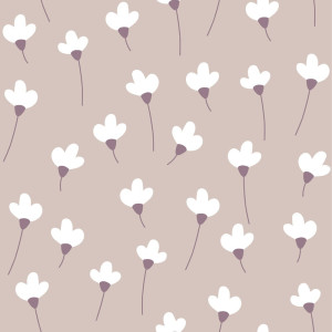 Tapeta dla dzieci SIMPLE Daisies Powder Pink