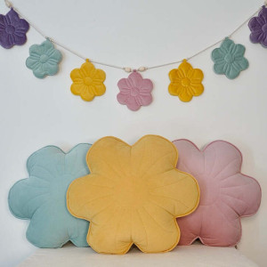 Poduszka welwetowa kwiat "Miodowa azalia"