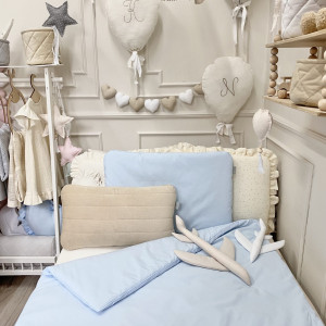 Pościel dla dzieci z wypustką Niebieska